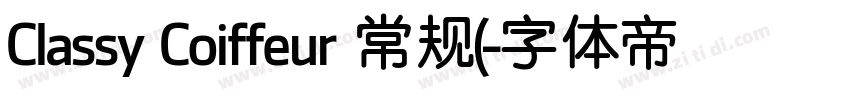 Classy Coiffeur 常规(字体转换